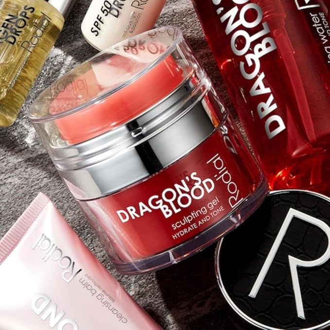 Rodial Dragon's Blood Sculpting Gel 0.3 fl oz - Rejuvenating, Ultra-Hydrating Face Cream - Refreshing Gel/Cream Formula - Triple Action Collagen Formula for a Firmer, Tighter and Smoother Skin Look-VeraVaultWomen