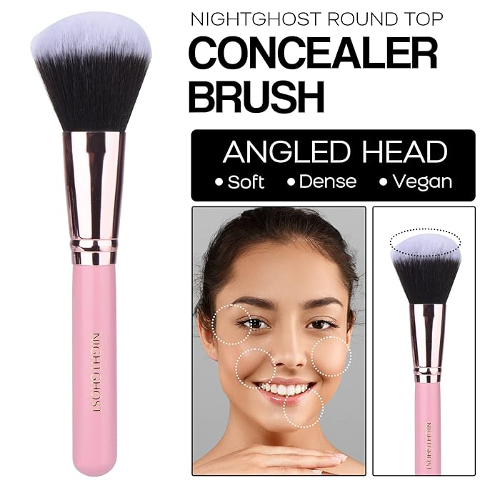 Makeup Kit for Women Included 2 Phoera Foundation SPF 20+ 30ml Matte Oil Control, 2 Kabuki Makeup Brushes, Phoera Primer, Powder Foundation, 2 Makeup Sponges (101 Porcelain + 102 Nude)-VeraVaultWomen