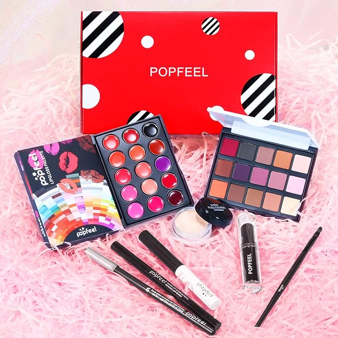 Makeup Kit for Women, All in One Makeup Gift Set for Women and Teen Girl, Full Makeup Kit with Lipgloss Eyeshadow Palette Concealer Stick Mascara Eyeliner Pencil Eye Shadow Brush-VeraVaultWomen
