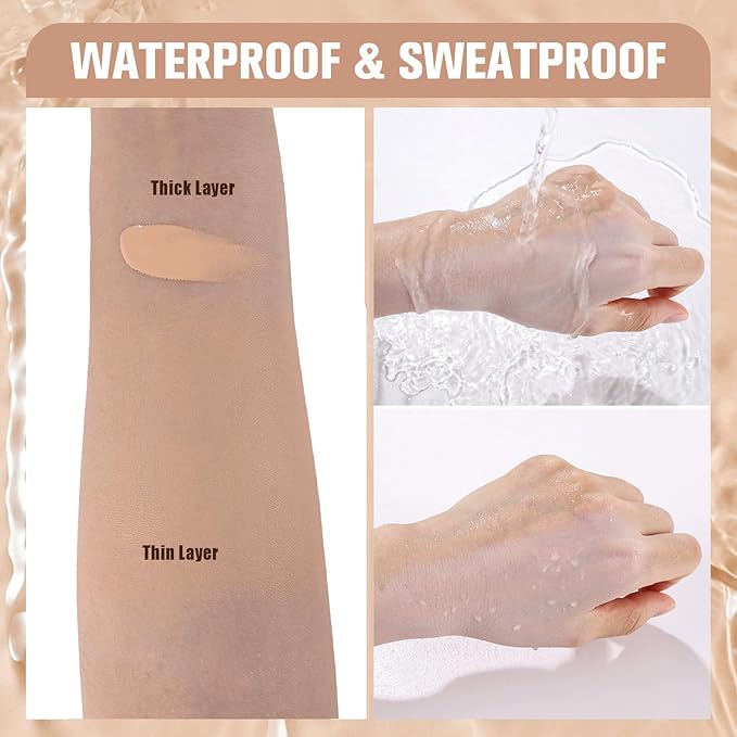 UCANBE Matte Liquid Foundation Makeup, Medium to Full Coverage Waterproof Longwear Serum Cream Foundation for Combination & Oily Mature Skin, Lightweight Hydrating Nourishing, Classic Ivory, 1 fl. oz.-VeraVaultWomen