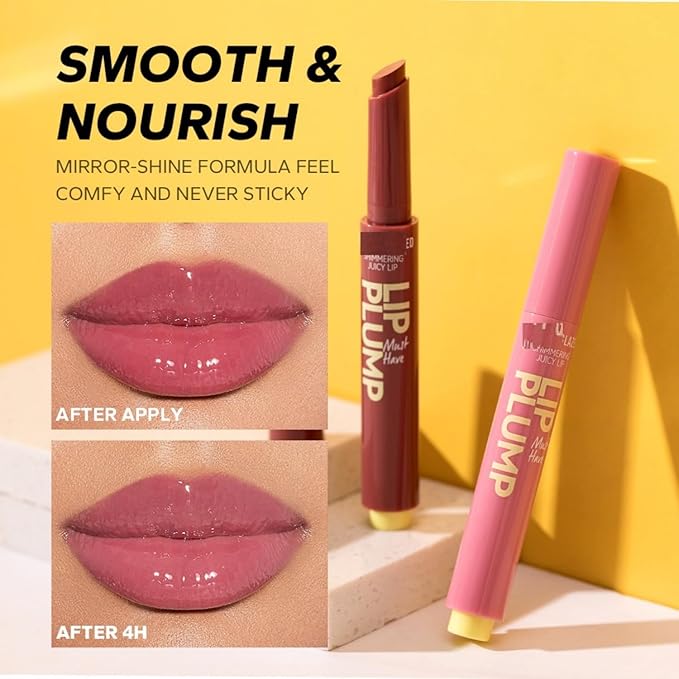 MAEPEOR Hydrating Lip Plumper 12 Colors Moisturizing Shiny Juicy Lip Balm Long Lasting Nourishing Lip Pluming Balm(Color 11)-VeraVaultWomen