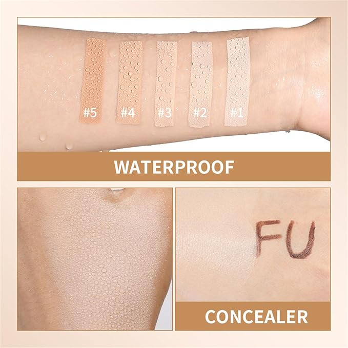 Beauty Balm Serum Boosted Skin Tint, Dual-Ended Eraser Foundation Stick with Brush, Full Coverage Cream Korean Makeup, Long-Lasting Stick for Smooth, Flawless Finish (#1 Cream)-VeraVaultWomen