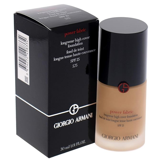 Giorgio Armani Power Fabric Longwear High Cover Foundation SPF 25 - 5.75 Women Foundation 1 oz-VeraVaultWomen