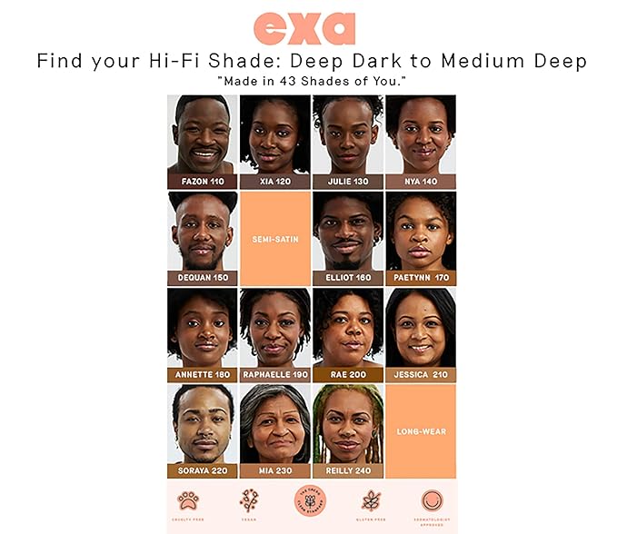 Exa Beauty - Natural High Fidelity Foundation | Clean, Vegan, Cruelty-Free Makeup (Oakjoo 360)-VeraVaultWomen