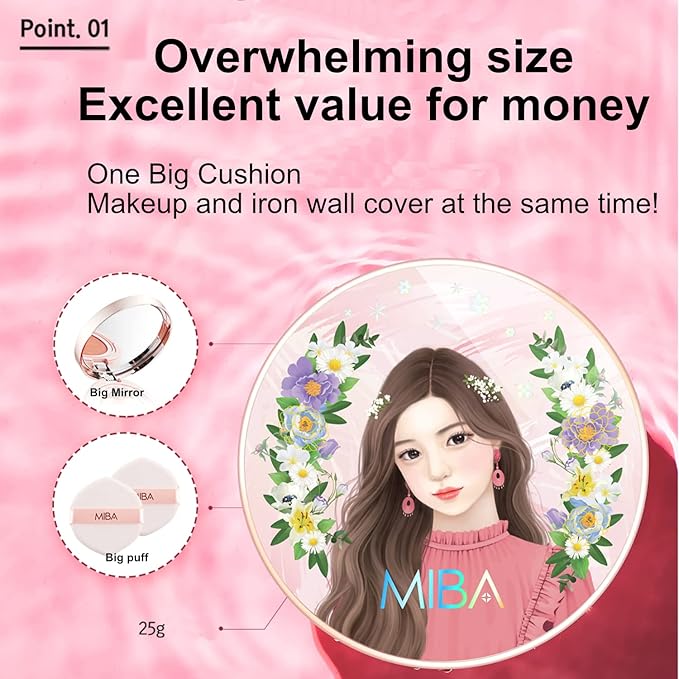 Miba SEASON 2 Full Coverage Big Cushion Foundation SPF50+ PA++++ Refill (23)-VeraVaultWomen