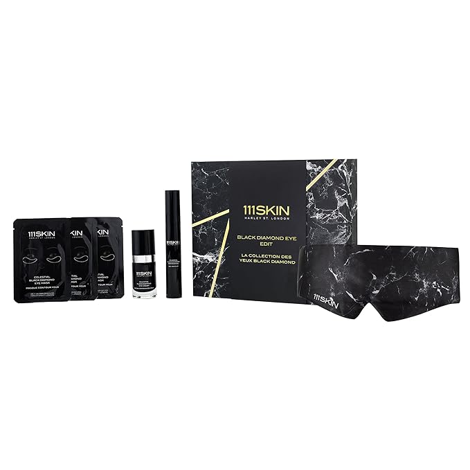 111SKIN Black Diamond Eye Edit| Gift Set of Celestial Black Diamond Eye Cream, Eye Masks and Contour Gel | Tighten & Lift Eye Area | Botox Alternative-VeraVaultWomen