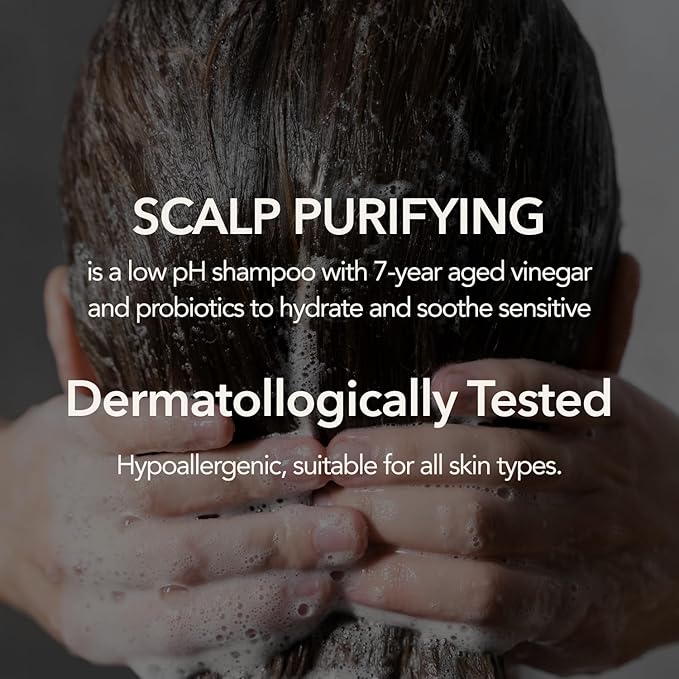107 Clarifying Shampoo - Purifying Shampoo for Build Up, Dirt, Oil, Itchy, Dry Scalp – Fermented Vinegar & Ginseng for Refreshed & Revitalized Scalp - Paraben, Phthalate and Sulfate Free (16.9 oz)-VeraVaultWomen