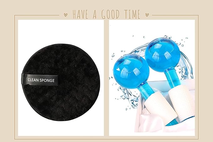 ICE Globes for Facial, 2 PCS Facial Globes for Massage Tool, Facial Roller Cold Skin Massagers, Tighten Skin, Reduce Puffiness and Dark Circles, Enhance Circulation-VeraVaultWomen