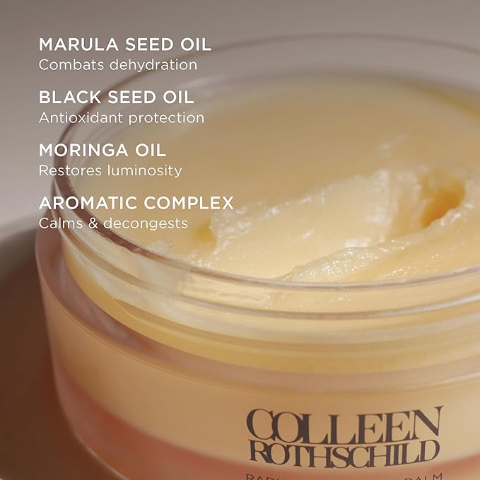 COLLEEN ROTHSCHILD Mini Radiant Cleansing Balm | Deeply Cleanses, Soothes & Removes Makeup & Impurities | Restores Luminosity | Calms & Decongests | Combats Dehydration (1 fl oz)-VeraVaultWomen