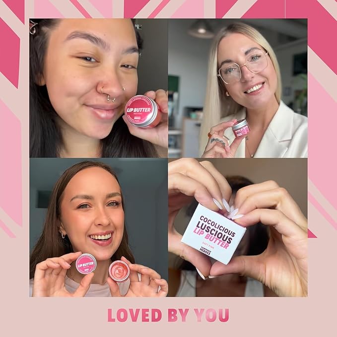 100% Natural Tinted Lip Butter Sleeping Lip Mask Clean Petroleum Free Lip Moisturizer and Conditioner for Dry Lips Intensive Lip Balm and Lip Therapy Skin Care with Mango butter (Light Pink)-VeraVaultWomen