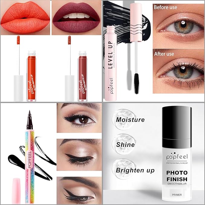 Makeup Kit for Women Full Kit, All-in-one Makeup Gift Set, Include Eyeshadow Palette, Lip Gloss, Foundation, Concealer, Mascara, Makeup Brush-VeraVaultWomen
