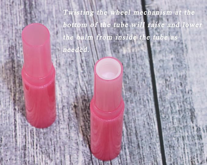 0.14oz Empty Flavored Lip Balm Container Tubes Plastic Homemade Moisturizing Lip Stick with Caps Bulk Fit for Women Adult DIY Making Supplies, 25 Count (Red)-VeraVaultWomen