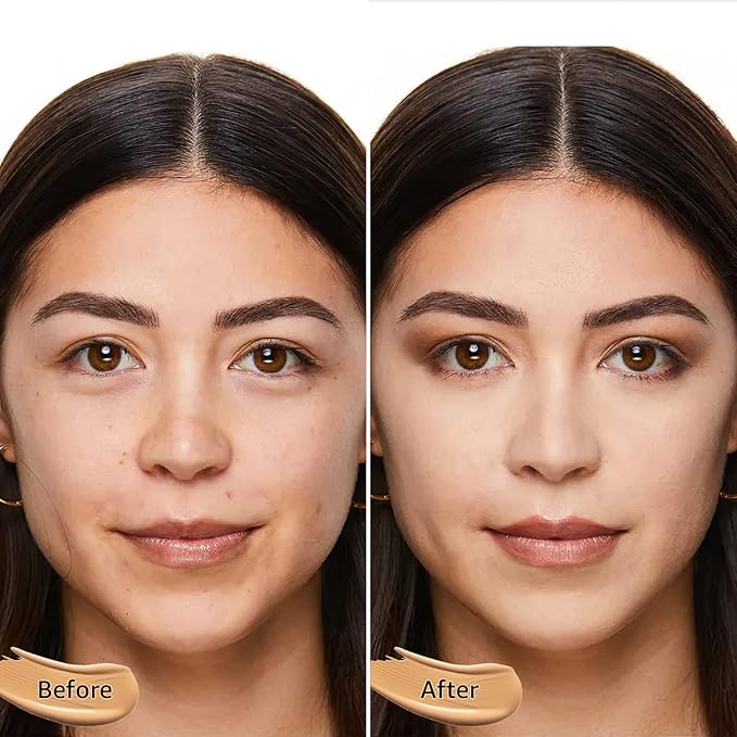 Mushroom Head Air Cushion CC Cream Foundation - Moisturizing & Long-Lasting BB Cream Concealer Makeup Base for All Skin Types, Brighten Long - Lasting Even Color Correcting Concealer (Natural)-VeraVaultWomen