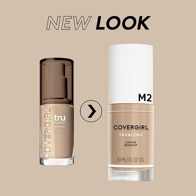 COVERGIRL truBlend Liquid Foundation Makeup Toasted Almond D6, 1 oz (Pack of 2)-VeraVaultWomen