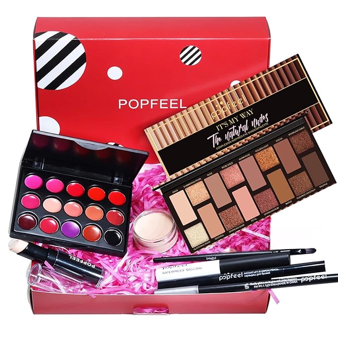Makeup Kit for Women, All in One Makeup Gift Set for Women and Teen Girl, Full Makeup Kit with Lipgloss Eyeshadow Palette Concealer Stick Mascara Eyeliner Pencil Eye Shadow Brush-VeraVaultWomen