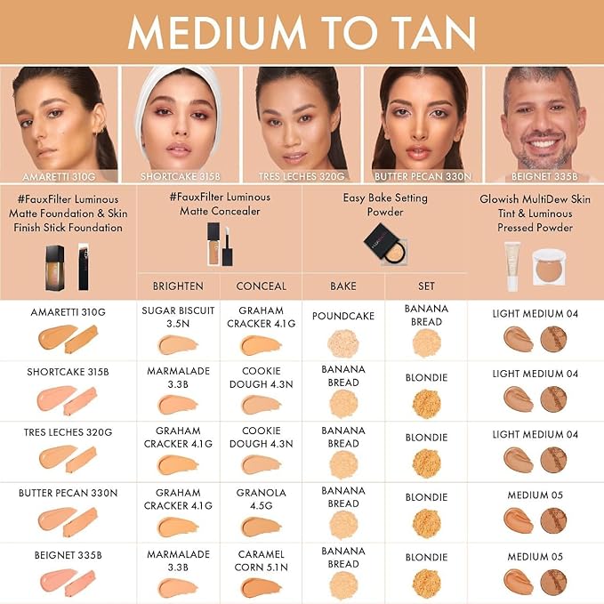 HUDA BEAUTY #FauxFilter Skin Finish Buildable Coverage Foundation Stick 330N Butter Pecan-VeraVaultWomen