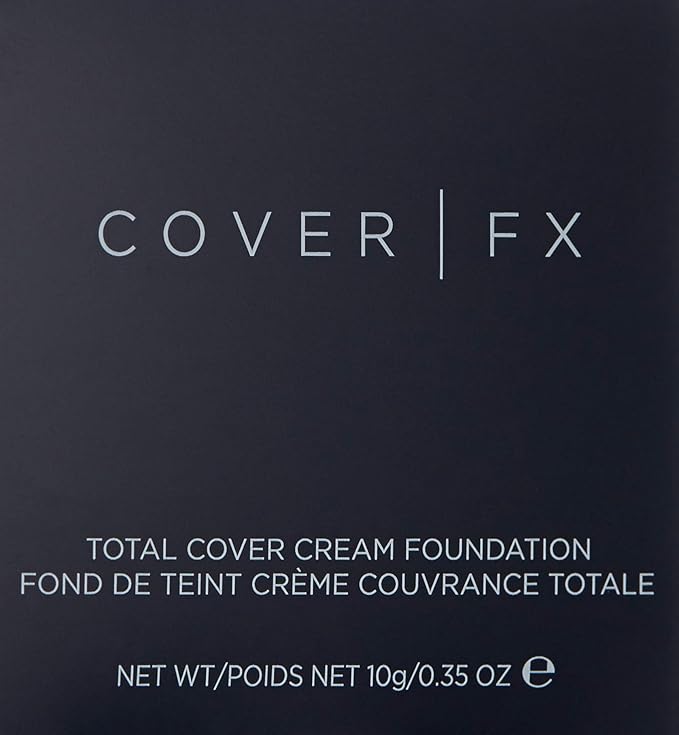 Cover FX Total Cover Cream Foundation: Oil-free Cream Foundation and Concealer - Full Coverage and Powerful Antioxidant Protection - N120, 0.35 oz-VeraVaultWomen