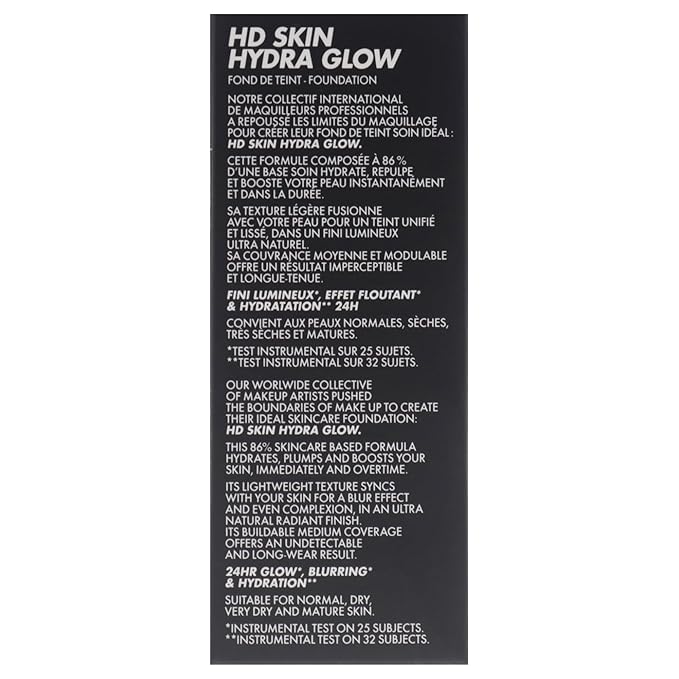 HD Skin Hydra Glow - 1R12 Cool Ivory by Make Up For Ever for Women - 1 oz Foundation-VeraVaultWomen