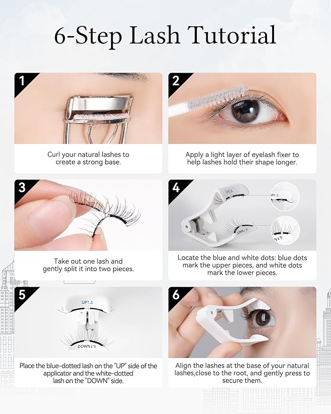 Magnetic Eyelashes with Applicator Kit, No.17 Ice Black, Reusable Magnetic Lashes without Eyeliner, Glue-free False Lashes, Waterproof, Lightweight, Suit for Heavy Makeup-VeraVaultWomen
