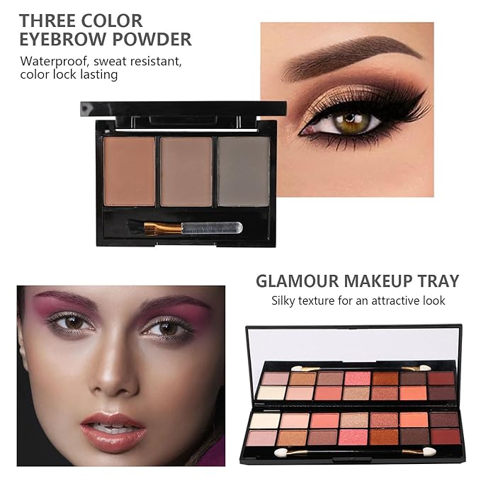 Makeup Kit All-in-one Makeup Gift Set for Women Full Kit Gift Set for Women,Girls & Teens,Makeup Gift Set for Women & Girls (Colorful bag)-VeraVaultWomen