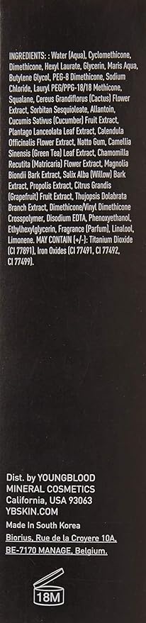 Youngblood Liquid Mineral Foundation, Pebble, 17 Shades, Vegan, Cruelty Free, Gluten-Free-VeraVaultWomen