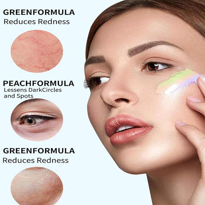 MAEPEOR Liquid Conceal Contour 7 Colors Cream Lightweight Liquid Concealer Contour Makeup for Concealing Blemishes, Brighten Dark Circles (Color 01 White)-VeraVaultWomen