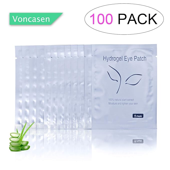 100 Pairs Set,Under Eye Pads,Comfy and Cool Under Eye Patches Gel Pad for Eyelash Extensions Eye Mask Beauty Tool-VeraVaultWomen