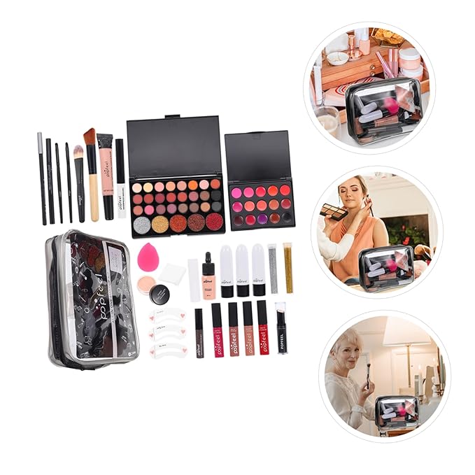 1 Set women's makeup set Eyebrow Pencil All-in-one Makeup Kit Makeup Multi- Makeup Kit Professional Foundation Cosmetics Supplies One-piece student mascara-VeraVaultWomen