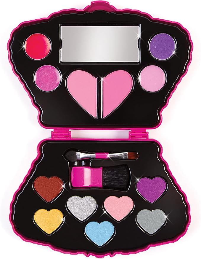 Make It Real: Juicy Couture Bejeweled Beauty Cosmetic Compact - Glam for Eyes, Lips & Face, Crown Shaped Makeup Case, Girls & Kids Ages 6+-VeraVaultWomen