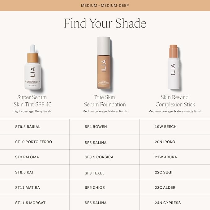 ILIA - Skin Rewind Complexion Stick - Foundation + Concealer + Skincare | Non-Toxic, Vegan, Cruelty-Free, Clean Makeup (21W - Abura, 0.35 oz | 10 g)-VeraVaultWomen