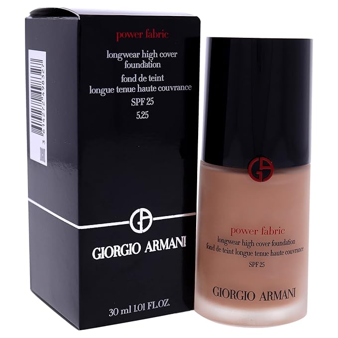Power Fabric Longwear High Cover Foundation SPF 25-5.25 by Giorgio Armani for Women - 1 oz Foundation-VeraVaultWomen