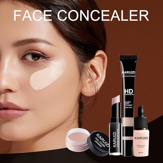 Makeup Kit All-in-one Makeup Gift Set for Women Full Kit, Eyeshadow Palette, Lip Gloss Set, Lipstick, Blush, Foundation, Concealer, Mascara, Eyebrow Pencil,Include Brush Set(KIT019)-VeraVaultWomen