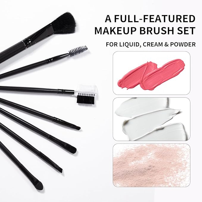 Makeup Kit For Girls Teens Women, Makeup Set, Makeup Present, Includes Eyeshadow Palette, Foundation, Eyebrow Pencil, Eyeliner, Lip Gloss, Counter Stick, Makeup Brush Set Bag & Sponge-VeraVaultWomen