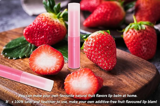 0.14oz Empty Flavored Lip Balm Container Tubes Plastic Homemade Moisturizing Lip Stick with Caps Bulk Fit for Women Adult DIY Making Supplies, 25 Count (Red)-VeraVaultWomen