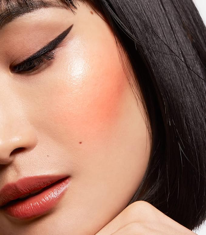 MAKE Beauty Heat Stroke Cream Blush Stick for Cheeks with Natural Hydrating Dewy Finish. Creamy Gel Blush Balm - Shade Inflamed, Coral Orange Cheek Tint-VeraVaultWomen