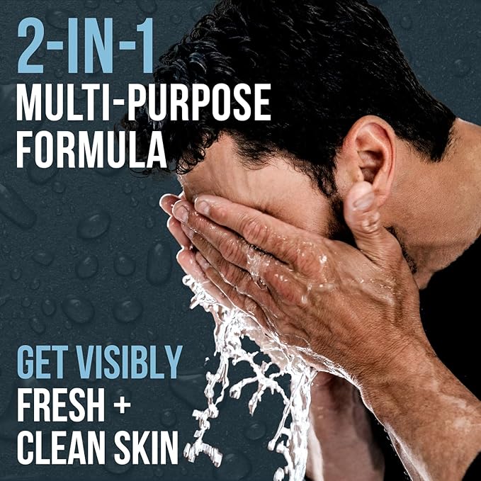 Premium Daily Power Scrub | 8 oz | Exfoliating Mens Face Wash | Deep Cleans + Prevents Breakouts | Face Wash Men's | Natural Ingredients | Made in USA-VeraVaultWomen