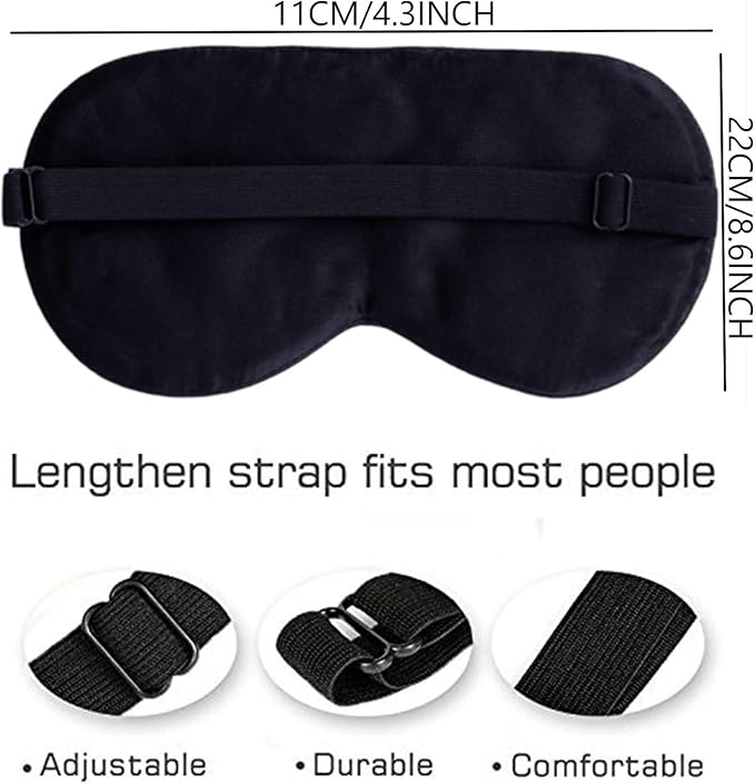100% Pure Silk Eye Mask Sleep Eye Mask Eye Cover Eyeshade Sleeping Eye Mask Printed Colors (#12)-VeraVaultWomen