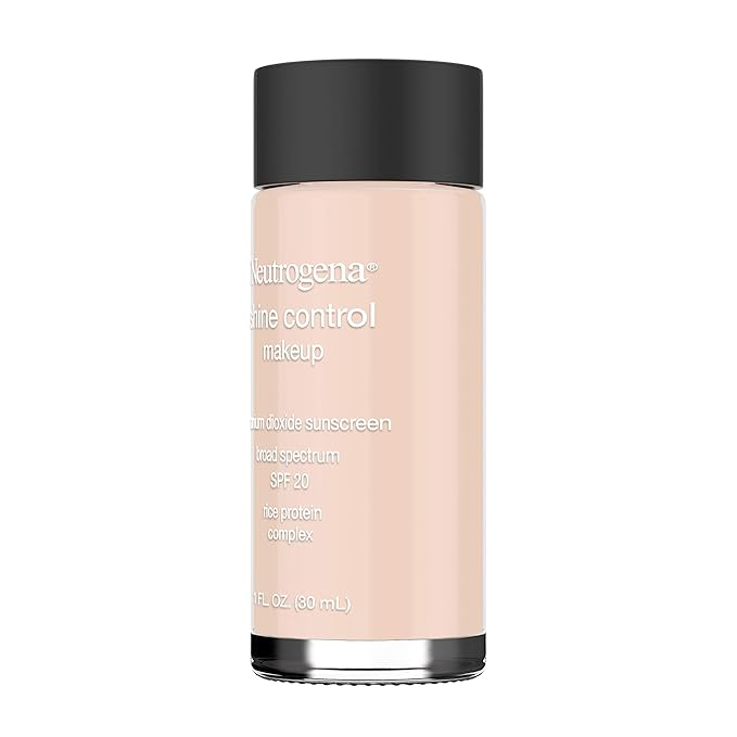 Neutrogena Shine Control Liquid Makeup Broad Spectrum Spf 20, Natural Ivory 20, 1 Oz.-VeraVaultWomen