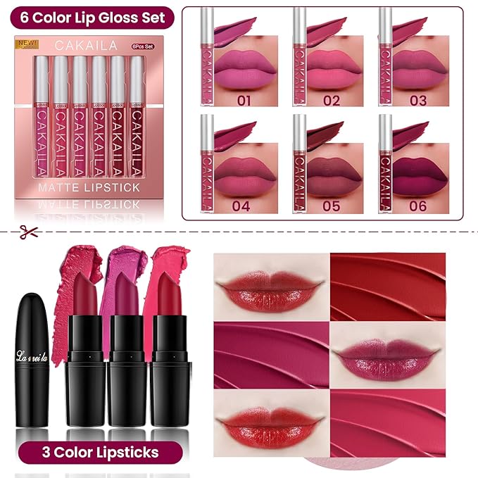 Makeup Kit for Women, Travel Makeup Kit, Makeup Full Kit for Beginners Teens Girls, Makeup Bundle Include 3 Matte & Shimmer Eyeshadow Palettes, Blush Palette, Lip Gloss Set, Concealer-VeraVaultWomen