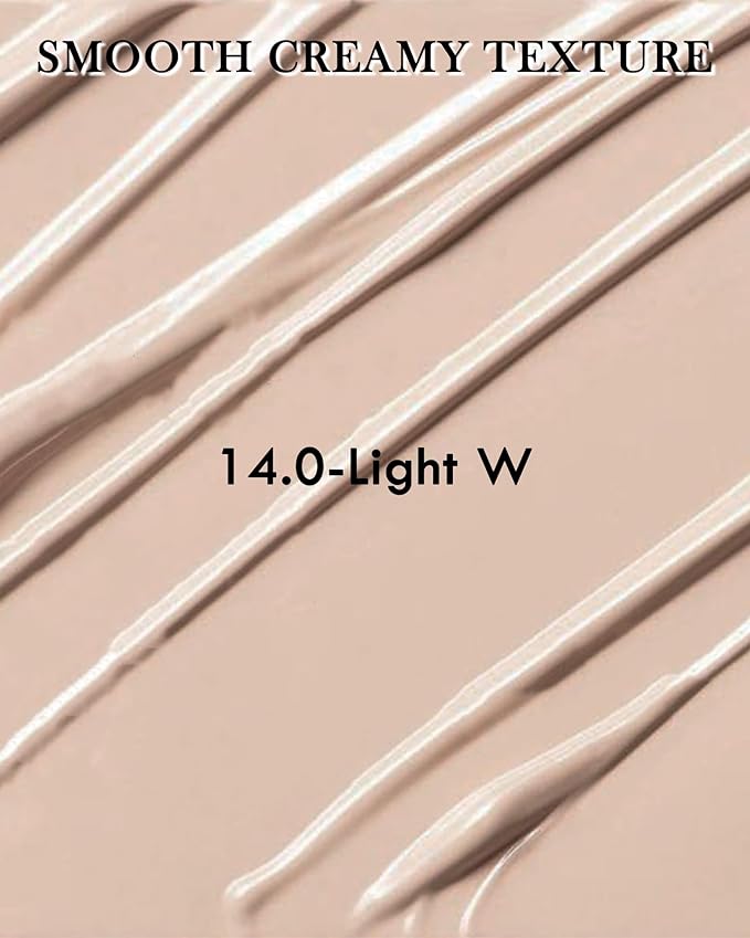 2 PCS Under Eye Concealer Full Coverage, Waterproof Color Correcting Concealer All Day Coverage Dark Circles, Puffiness, Redness, Lightweight Cream Foundation Brightener, Natural Matte Finish, light W-VeraVaultWomen