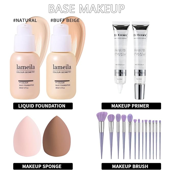 Makeup Kits, Makeup Set Full Kit, Full Face Makeup Set For Women Girls Teens, Makeup Present Set For Women Girls Teens, Beginners and Professionals Alike, Multipurpose Makeup Sets-VeraVaultWomen