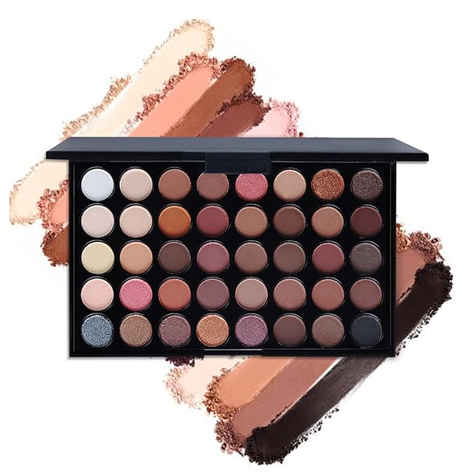 Makeup Kit for Women, Eyeshadow Makeup Gift Set for Teen Girls, Eyebrow Eye Shadow Makeup Kit with 40 Colors Eyeshadow Palette, Mascara, Eyeliner, Eye Brow Pencil, Eye Brush-VeraVaultWomen