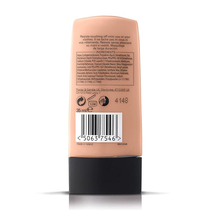 Max Factor, Long Lasting Performance No.106, Natural Beige, Foundation, 1.1 Ounce-VeraVaultWomen