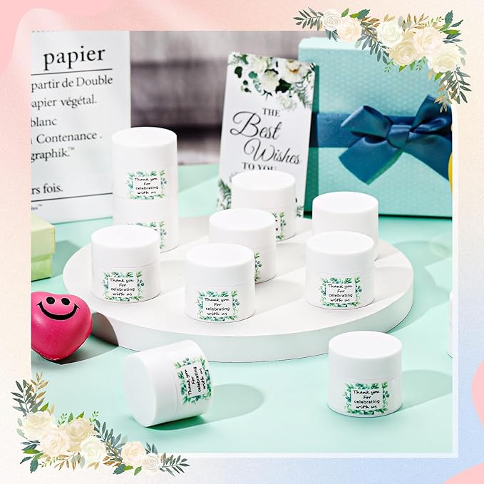 12 Pcs Thank You Lip Sleeping Mask Bulk Bridal Shower Gifts for Guests Thank You for Celebrating with Us Lip Mask Moisturize Nourish for Wedding Bridal Shower Favor Christmas Gift(Eucalyptus)-VeraVaultWomen