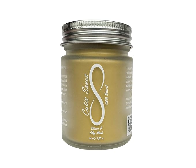 100% Natural Vitamin B Clay Exfoliating Face Mask 120g All Clay & No Water-VeraVaultWomen