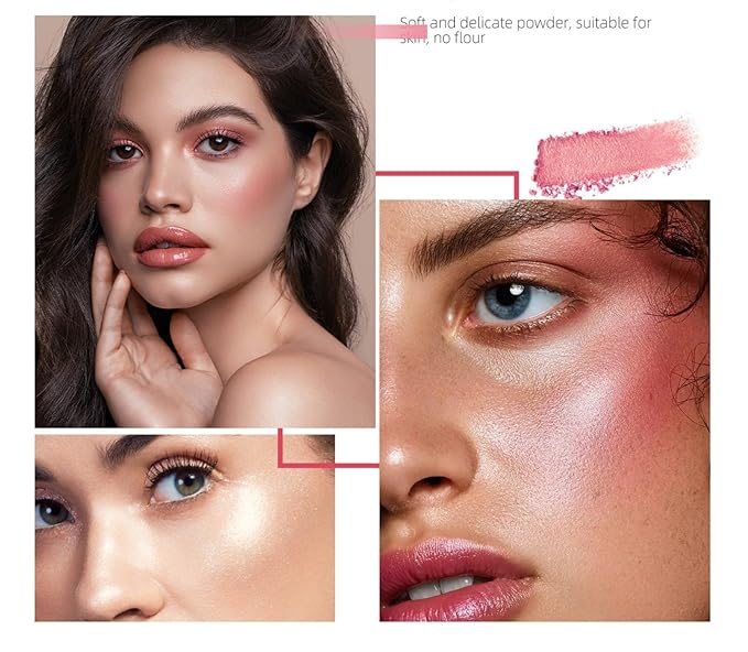 MAEPEOR Matte Face Blush 8 Colors Lightweight Natural Look Face Blush Long-Lasting and Highly Pigmented Powder Blush for Cheeks (Color 01)-VeraVaultWomen