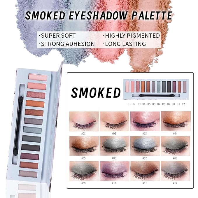 Makeup Kit Set for Women, Makeup Present for Women Teen Girl, Eyeshadow CC Cream Foundation Face Primer, Makeup Brush Sponge, Lipstick, Eyebrow Soap Pencil Mascara Eyeliner Cosmetic bag-VeraVaultWomen