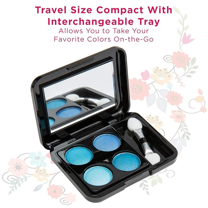 Makeup Kit Gift Set - 51 Piece - 32 Eye Shadows, 2 Blushes, 2 Lip Glosses, 2 Lipsticks, 2 Eye Liner Pencils, 1 Lip Liner Pencil, 1 Mascara - Case with Carrying Handle-VeraVaultWomen