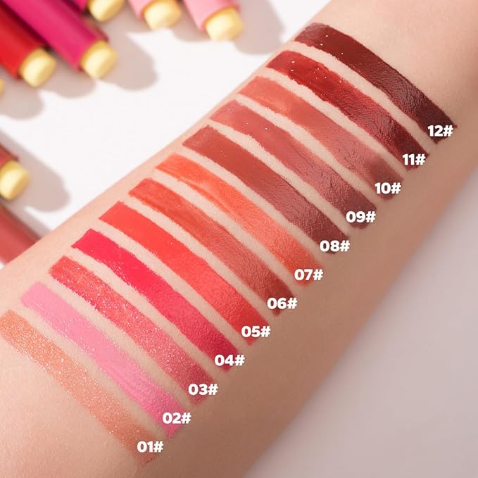 MAEPEOR Hydrating Lip Plumper 12 Colors Moisturizing Shiny Juicy Lip Balm Long Lasting Nourishing Lip Pluming Balm(Color 11)-VeraVaultWomen