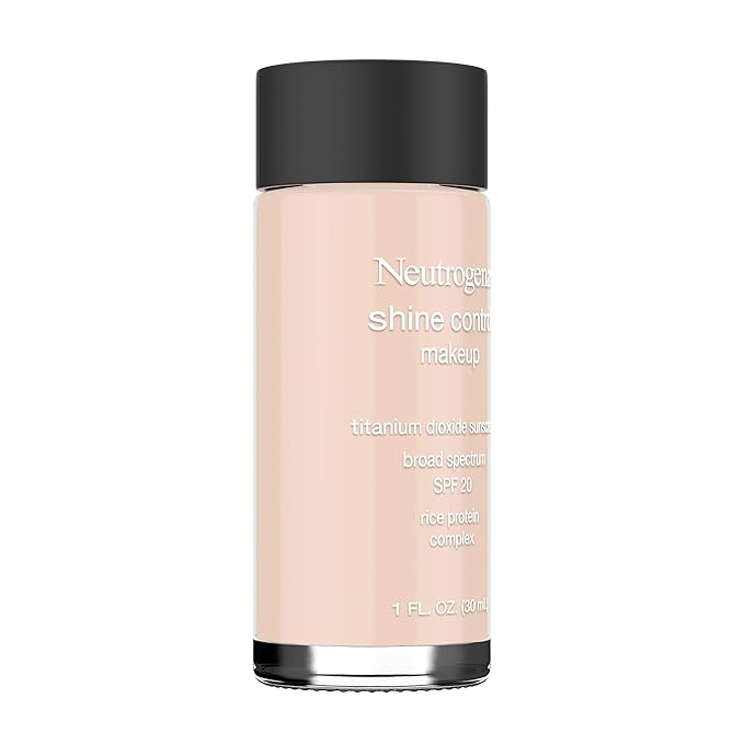 Neutrogena Shine Control Liquid Makeup Broad Spectrum Spf 20, Natural Ivory 20, 1 Oz.-VeraVaultWomen